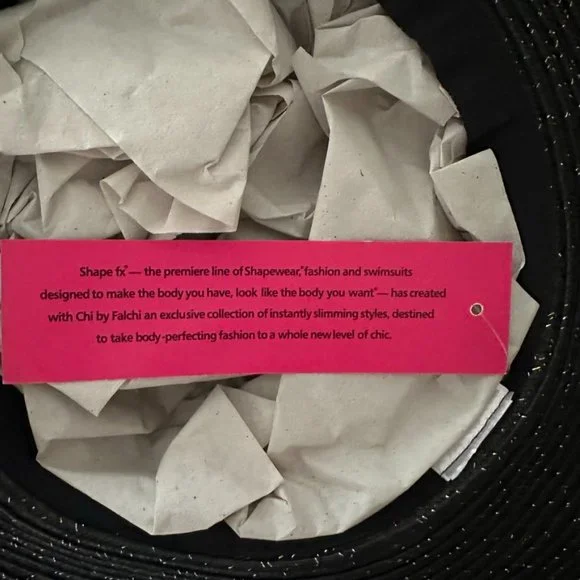 Chi by Carlos Falchi, black floppy wide brim hat - Picture 5 of 12